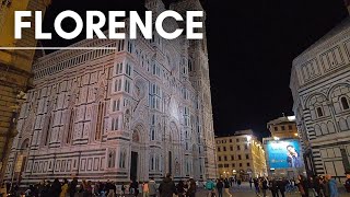 A November Night Walk in Florence  Florence ITALY Walking Tour [upl. by Kela]