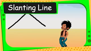 Maths  Patterns  Slanting lines  English [upl. by Siramay225]