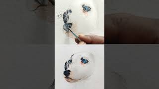 Realistic Dalmatian in watercolors watercolorpainting [upl. by Ricker]