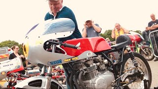 ARDINGLY Classic Bike KickStarts RevUps SUPERLOUD Exhaust Sounds of HONDA Racers amp DUCATI Exotica [upl. by Allertse41]