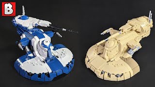 LEGO AAT Star Wars MOC Update Trade Federation and Separatist Colors  Minfig Scale [upl. by Lunna278]