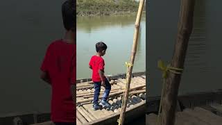 Chhotu cycle rakhkar Nadi Ka use Paar JCB chalane Chala Gaya youtube trending shorts video [upl. by Ardeid724]