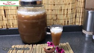 AGUA FRESCA DE TAMARINDO  DELICIOSA RECETA [upl. by Sueaddaht]