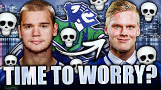 IS IT TIME TO WORRY FOR THE VANCOUVER CANUCKS Vasili Podkolzin The Next Olli Juolevi [upl. by Arabela]