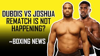 Anthony Joshua NOT TAKING Dubois REMATCH after all 👀🥊 [upl. by Zephaniah]