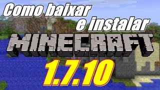 MINECRAFT  Como baixar e instalar minecraft 1710 DOWNLOAD [upl. by Orlina]