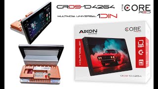 Aikon Atom  Core Red  CR091D4264  1 Din  2gb  64gb  All in  Carplay e android auto sem fio [upl. by Ahsir576]