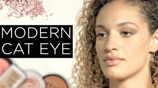 Modern Cat Eye Makeup Tutorial  Beauty On A Budget [upl. by Adnamahs]