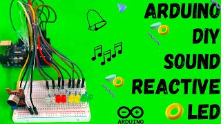 How To Make DIY Music Reactive LED using Arduino  Illuminate Your Sound [upl. by Rayford]