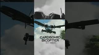 A small cardboard BICOPTER bicopter diycardboard cardboardcraft [upl. by Hoxie]