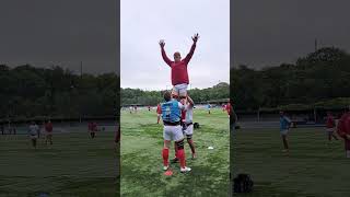 RUGBY LINEOUT LIFTING DRILL [upl. by Edrahc122]