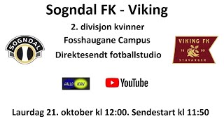 Sogndal FK  Viking fotballstudio 21 oktober 2023 [upl. by Sibyls]