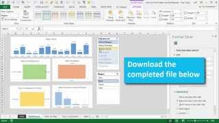 How to Create a Dashboard Using Pivot Tables and Charts in Excel Part 3 [upl. by Shiff]