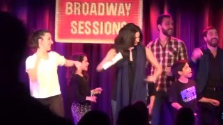 Ana Villafane and On Your Feet Cast Membersimpromptu Gloria Estefan Lip Sync challenge [upl. by Whatley977]