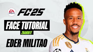 EA FC 25  EDER MILITAO  FACE CREATION  Pro Clubs LOOKALIKE [upl. by Gavini]