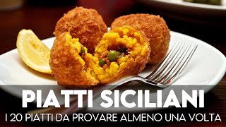 Piatti tipici siciliani i 20 da provare in Sicilia da est a ovest [upl. by Doerrer367]