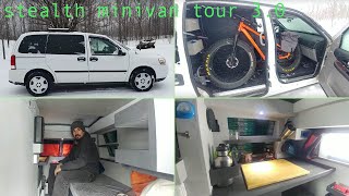 Stealth Minivan Dwelling Tour 30 [upl. by Orsa]