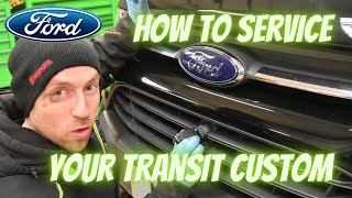 How To Carry Out A Full Service On A 2017 Ford Transit Custom 20 Litre EcoBlue Diesel [upl. by Jacques133]