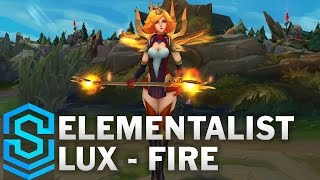 Elementalist Lux Kostüm Tanıtımı League of Legends [upl. by Atsirt]