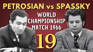 Boris Spassky vs Tigran Petrosian  World Championship Match 1966  Round 19 [upl. by Emile829]