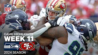 Seattle Seahawks vs San Francisco 49ers Game Highlights  NFL 2024 Season Week 11 [upl. by Adnarram]