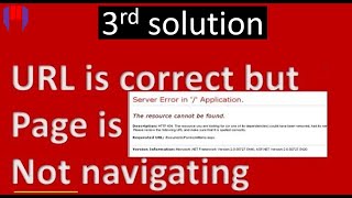 Server Error in App Resource Cant be found URL is correct but href is not working in net [upl. by Kevan507]