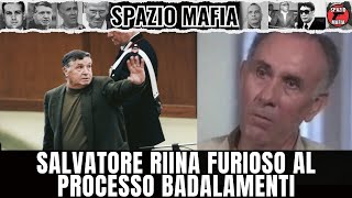 SALVATORE RIINA SI SCONTRA MALAMENTE CON BADALAMENTI AL PROCESSO [upl. by Quartet998]