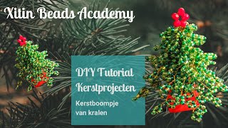 Kralen Kerstboom  DIY Tutorial [upl. by Nemzzaj718]