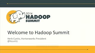 Hadoop Summit Europe 2014  Day 1 Keynote Sessions [upl. by Brawley]