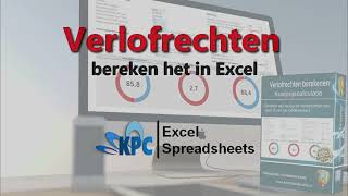 Verlofrechten  bereken het in Excel ✅ [upl. by Juliann]