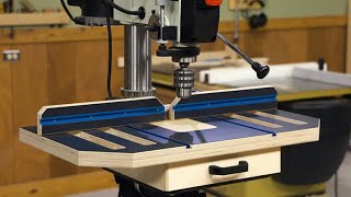 Building the Ultimate Woodworking Drill Press Table  Part 1 [upl. by Constancy]