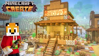 I built a CHOCOLATE SHOP in Minecraft Create Mod [upl. by Ztnahc]