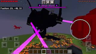 Engender Mod Bedrock Port VS Another wither storm addon [upl. by Philo]