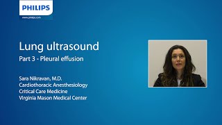 Dr Sara Nikravan Lung ultrasound shortlecture series part 3 Evaluation of pleural effusion [upl. by Larok]