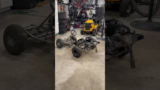 Go kart build coming soon Custom built racing yard kart very fast kart gokart predator212 [upl. by Aitsirt]