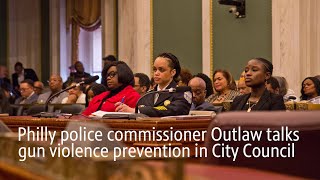 Philly Police Commissioner Outlaw addresses City Council about gun violence for the first time [upl. by Marva]