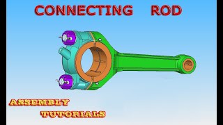 Connecting Rod Assembly Solid Edge  in Kannada Tutorial29  ಸಾಲಿಡ್ ಎಡ್ಜ್ ಕನ್ನಡಸಂಚಿಕೆ29 [upl. by Salohcin651]