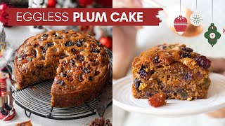 EGGLESS CHRISTMAS PLUM CAKE NO RUM NO EGGS FRUIT CAKE RECIPE FOR CHRISTMAS  FRUIT AND NUT CAKE [upl. by Henarat]