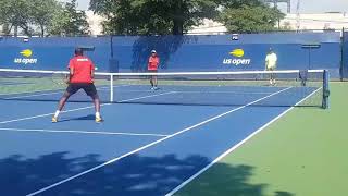 Siddhant Banthia practice with Coach Bobby Mahal at 2018 Junior US Open [upl. by Ahsaeit]