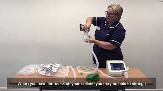 How to set up a noninvasive ventilation NIV machine for CPAP [upl. by Neyu]