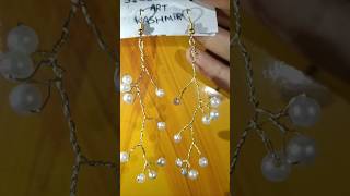 diy pearltreeshapedearrings siblingsartkashmirshortsshortsfeedytviralcraftarttrendingyt [upl. by Ttocserp]