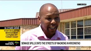 Sewage spills onto the streets of Maokeng Kroonstad [upl. by Salman]