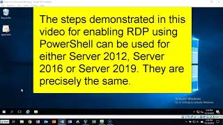 Enable Remote Desktop on Windows Server Using PowerShell [upl. by Corsiglia]