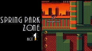 Classic Sonic Simulator V12  Spring Park Zone Act 1 LieutenantDededo [upl. by Mikey]