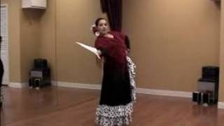 Advanced Flamenco Dancing  Advanced Fan Combo Moves in Flamenco Dancing [upl. by Learsiy278]