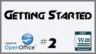 Getting OpenOffice  2  Introduction to OpenOffice Writer [upl. by Astrahan334]