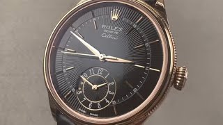 Rolex Cellini Dual Time Everose 50525 Rolex Watch Review [upl. by Alsworth891]