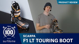 Scarpa F1 LT Ski Touring Boot  Quickfire Review [upl. by Ydurt]