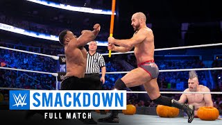 FULL MATCH Big E vs Cesaro  Trick or Street Fight SmackDown Oct 30 2018 [upl. by Elimay]