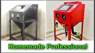 Homemade Professional Sandblasting Cabinet  DIY [upl. by Turpin]